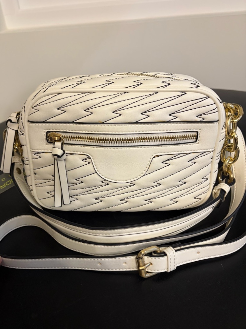 Sondra Roberts Lightning Stitch Crossbody Bag - Picture 6 of 12